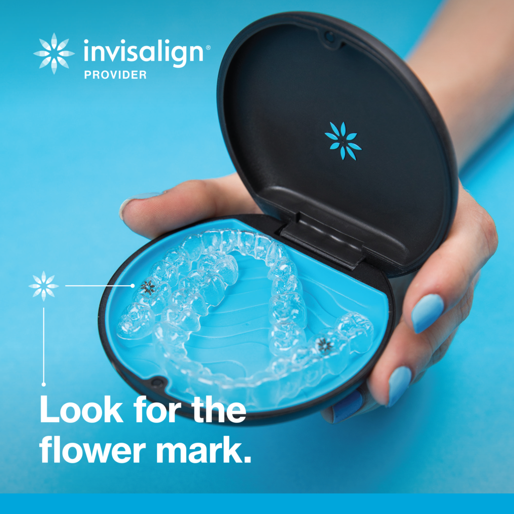 Invisalign - Look for the flower mark.